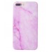 iPhone 7 Plus - TPU IMD Soft Full Case Printing Protective Cover Case - Pink Marble Pattern
